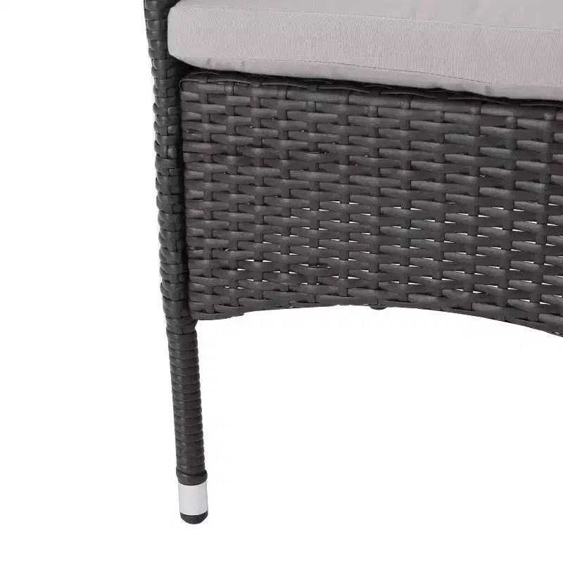 GDFStudio Aloha Set da Pranzo Espandibile da Esterno a 7 Pezzi in Legno di Acacia e Vimini