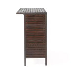 GDFStudio Darnel Set Bar da Esterno a 3 Pezzi in Legno di Acacia, Marrone Scuro