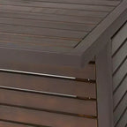 GDFStudio Darnel Set Bar da Esterno a 3 Pezzi in Legno di Acacia, Marrone Scuro