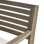GDFStudio Zhana Ensemble de salle à manger d'extérieur 7 pièces en bois d'acacia avec coussins