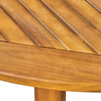 Christopher Knight Home Maura, set da pranzo da 5 pezzi in legno di acacia per esterni con cuscino resistente all'acqua