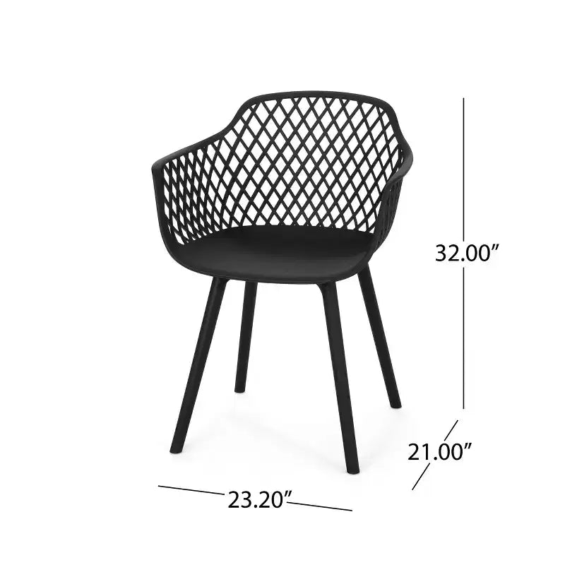 Christopher Knight Home Renata Set da Pranzo da Esterno a 7 Pezzi in Legno di Acacia e Resina con Tavolo da Pranzo da 70.25", Nero/Teak