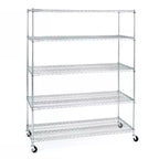 Scaffale a 5 ripiani in filo d'acciaio UltraDurable 60 x 24