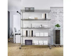 Scaffale a 5 ripiani in filo d'acciaio UltraDurable 60 x 24