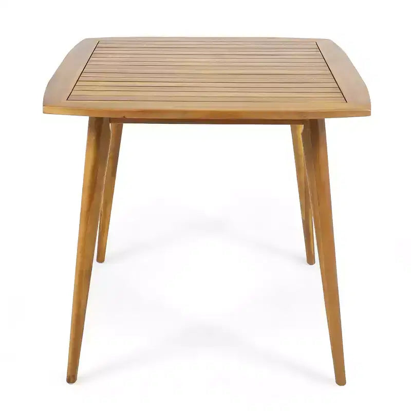 Christopher Knight Home Clausen Set da pranzo da esterno 5 pezzi in legno di acacia e vimini, teak/marrone misto