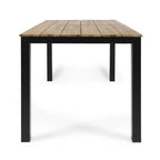 Christopher Knight Home Dane set da pranzo da 7 pezzi da esterno in vimini e legno di acacia con cuscini, Teak/Marrone Multicolore
