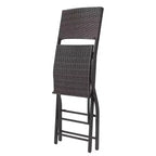 Christopher Knight Home Margarita Set da bar pieghevole da esterno a 5 pezzi in vimini, Multibrown
