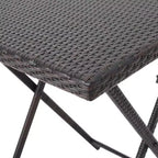 Christopher Knight Home Margarita Set da bar pieghevole da esterno a 5 pezzi in vimini, Multibrown