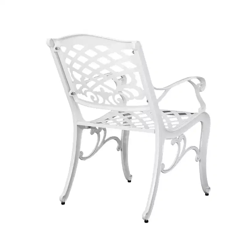 Christopher Knight Home Sarasota - Ensemble de salle à manger d'extérieur 5 pièces en fonte d'aluminium avec motifs floraux en spirale
