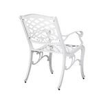 Christopher Knight Home Sarasota - Ensemble de salle à manger d'extérieur 5 pièces en fonte d'aluminium avec motifs floraux en spirale