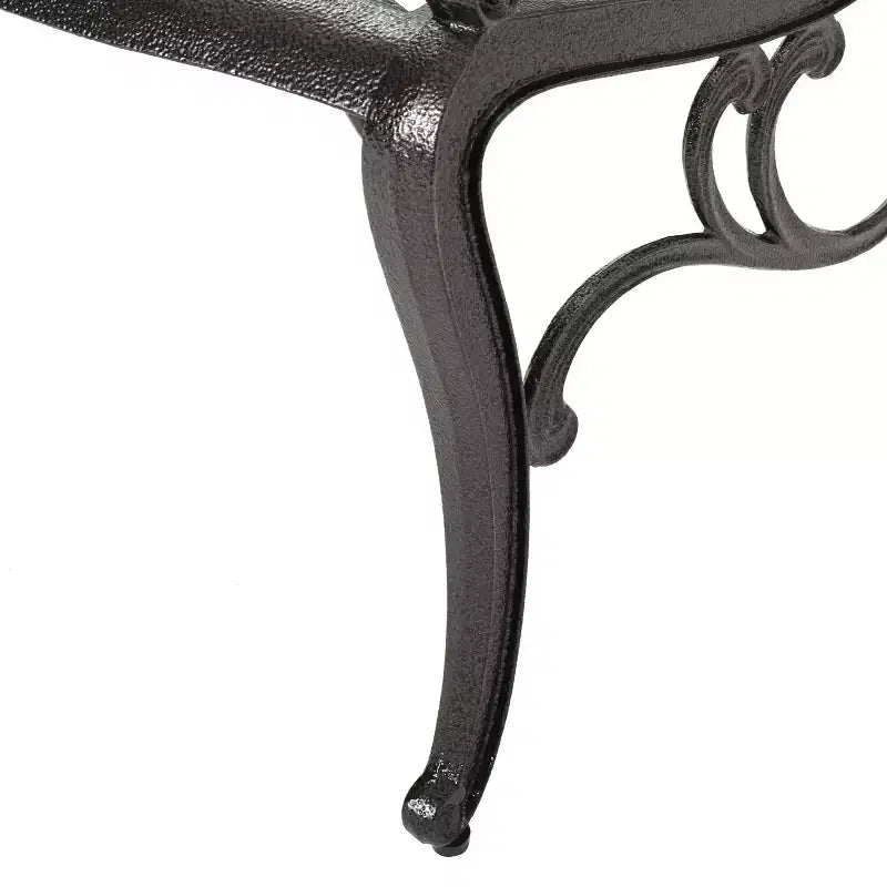 Christopher Knight Home Sarasota - Ensemble de salle à manger d'extérieur 5 pièces en fonte d'aluminium avec motifs floraux en spirale