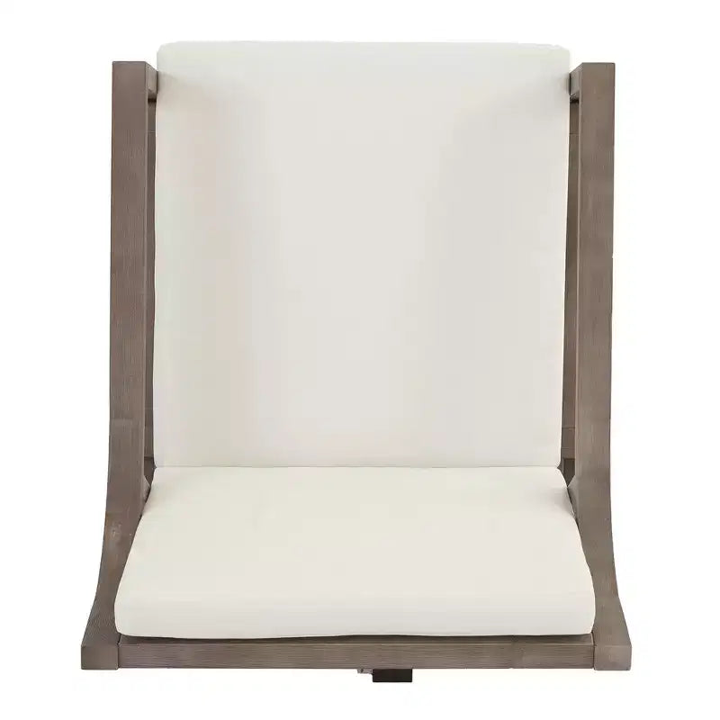 Whisen Set da Pranzo da Esterno 5 Pezzi per 4 Persone, Set Tavolo e Sedie Rotondo da Patio con Foro per Ombrellone e Cuscini Rimovibili