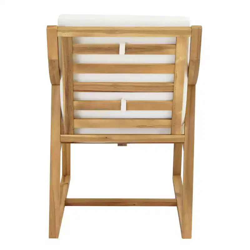 Whisen Set da Pranzo da Esterno 5 Pezzi per 4 Persone, Set Tavolo e Sedie Rotondo da Patio con Foro per Ombrellone e Cuscini Rimovibili