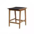LuxenHome Set Tavolo Alto da Esterno in Legno di Acacia con 4 Sgabelli, per 4 Persone, Marrone