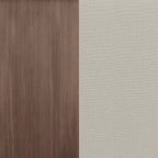 Set da patio Martha Stewart Bedford per interni-esterni con tavolo da 71 pollici e 8 sedie da pranzo con finitura in alluminio spazzolato effetto legno e cuscini per seduta resistenti alle intemperie