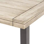 Christopher Knight Home Flamingo Set da pranzo da esterno 9 pezzi in legno di acacia e vimini con cuscini
