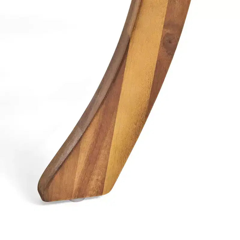 Christopher Knight Home Ferris Set da Pranzo da Esterno a 5 Pezzi in Legno di Acacia e Vimini con Cuscini
