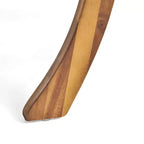 Christopher Knight Home Ferris Set da Pranzo da Esterno a 5 Pezzi in Legno di Acacia e Vimini con Cuscini