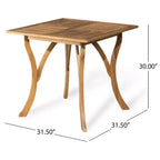 Christopher Knight Home Ferris Set da Pranzo da Esterno a 5 Pezzi in Legno di Acacia e Vimini con Cuscini