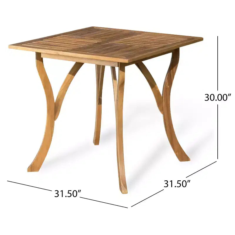 Christopher Knight Home Ferris Set da Pranzo da Esterno a 5 Pezzi in Legno di Acacia e Vimini con Cuscini