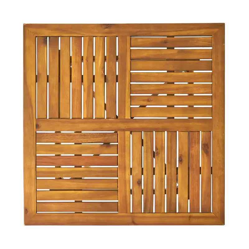 Christopher Knight Home Ferris Set da Pranzo da Esterno a 5 Pezzi in Legno di Acacia e Vimini con Cuscini