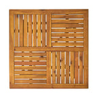 Christopher Knight Home Ferris Set da Pranzo da Esterno a 5 Pezzi in Legno di Acacia e Vimini con Cuscini