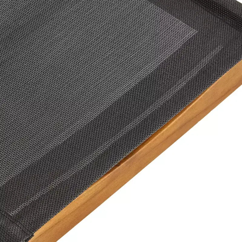 Christopher Knight Home Lemyra Ensemble repas 7 pièces en maille et bois d'acacia, Teck/Noir
