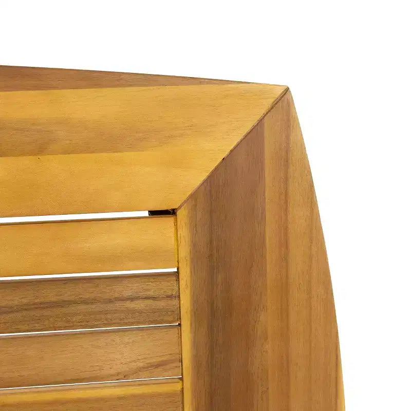 Christopher Knight Home Axel Set da pranzo da 7 pezzi da esterno in vimini e legno di acacia con cuscino, teak/marrone mélange