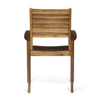 Christopher Knight Home Set da pranzo da 7 pezzi in legno di acacia a doghe per esterni Anchor