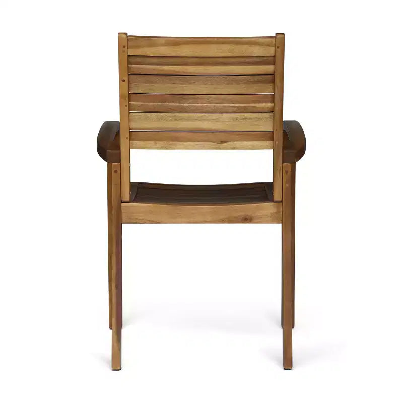 Christopher Knight Home Set da pranzo da 7 pezzi in legno di acacia a doghe per esterni Anchor