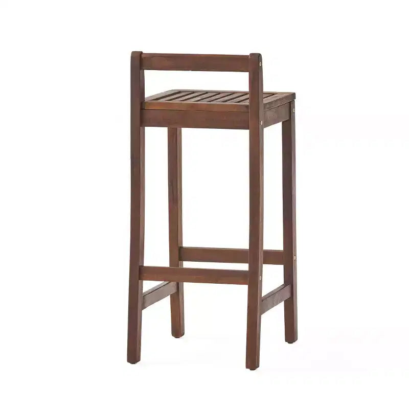 Christopher Knight Home Riviera Set Bar da Esterno a 3 Pezzi in Legno di Acacia, Mogano Scuro