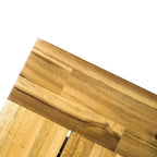 Christopher Knight Home Betsys, set da pranzo da esterno in legno di acacia e vimini, 6 pezzi con panca, teak/marrone mélange