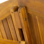 Set da pranzo da esterni GDFStudio Brigitte a 5 pezzi in legno di acacia rustico