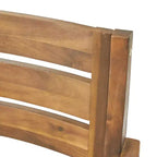 Set da pranzo da esterni GDFStudio Brigitte a 5 pezzi in legno di acacia rustico
