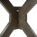 Set da pranzo da esterni GDFStudio Brigitte a 5 pezzi in legno di acacia rustico