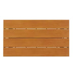 Set da esterno contemporaneo Whisen con sedie in rattan PE e tavolo in legno plastico, adatto per giardini e prati