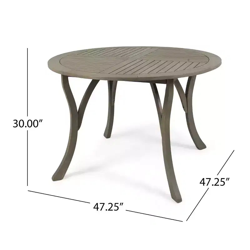 Christopher Knight Home Albury Set da pranzo da 5 pezzi in legno di acacia e vimini da esterno con cuscino