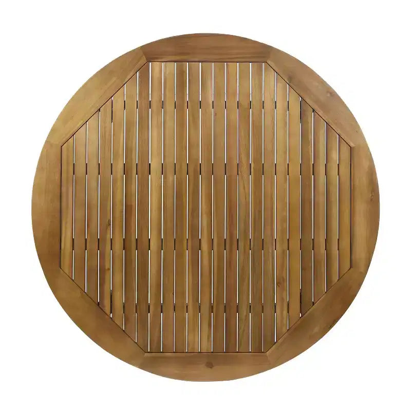 Christopher Knight Home Haley Set da pranzo da 5 pezzi per esterni in legno di acacia e vimini con cuscino
