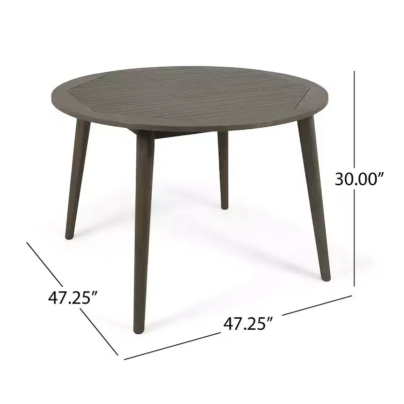 Christopher Knight Home Haley Set da pranzo da 5 pezzi per esterni in legno di acacia e vimini con cuscino