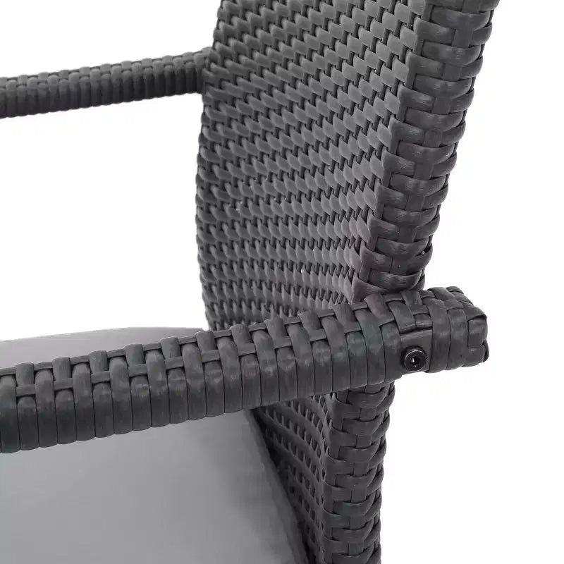 Christopher Knight Home Haley Set da pranzo da 5 pezzi per esterni in legno di acacia e vimini con cuscino