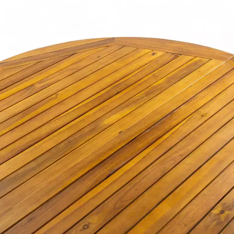 Christopher Knight Home Llano set da pranzo da esterno a 5 pezzi in legno di acacia con cuscini resistenti all'acqua