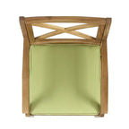 Christopher Knight Home Llano set da pranzo da esterno a 5 pezzi in legno di acacia con cuscini resistenti all'acqua