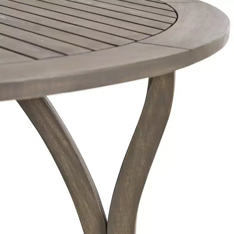 Christopher Knight Home Lockett Ensemble de salle à manger 5 pièces en maille et bois d'acacia pour extérieur