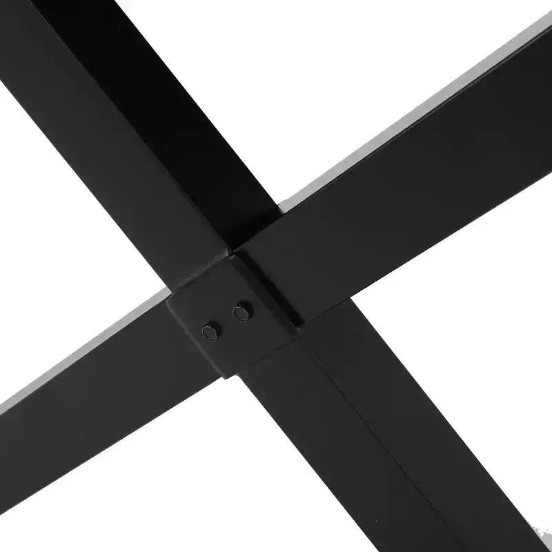 GDFStudio Benway Ensemble de salle à manger 7 pièces en osier et aluminium avec coussins, marron clair/noir