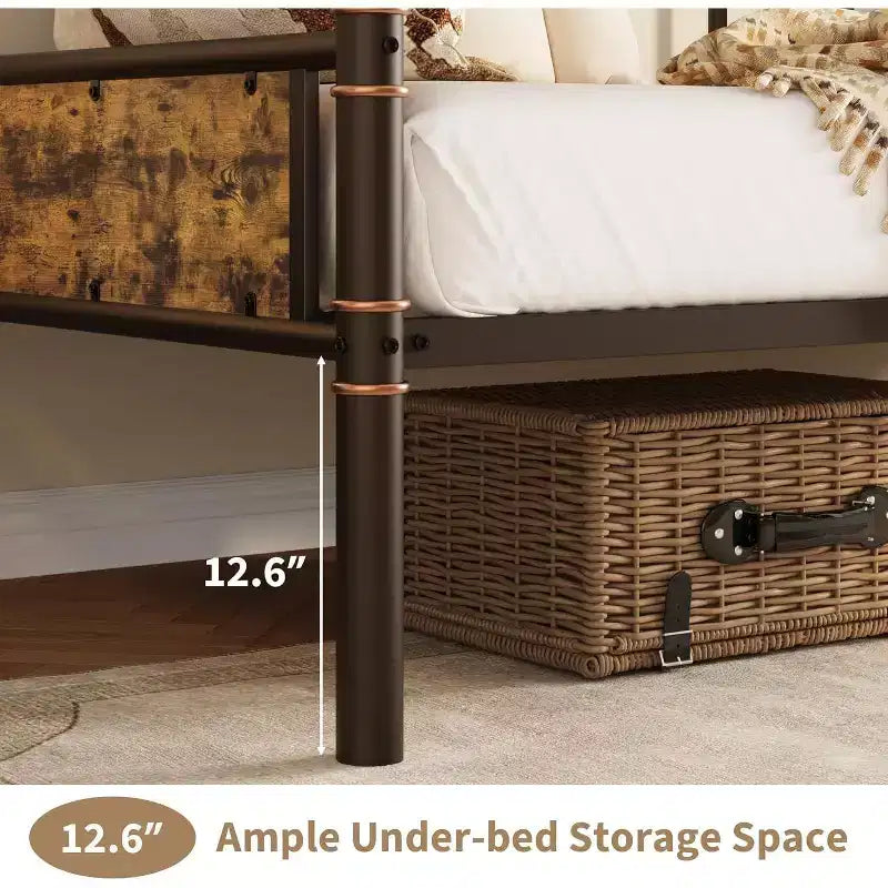 Struttura in metallo per divano letto singolo, letto resistente per soggiorno, camera da letto o camera degli ospiti