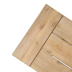 GDFStudio Bruna Ensemble de salle à manger d'extérieur 6 pièces en osier et bois d'acacia avec banc, gris brossé/marron multicolore