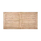 GDFStudio Bruna Ensemble de salle à manger d'extérieur 6 pièces en osier et bois d'acacia avec banc, gris brossé/marron multicolore