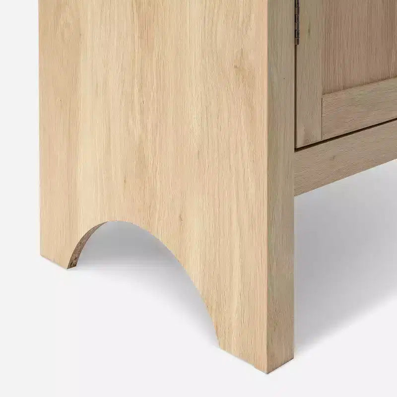 Vetrina ad arco in legno