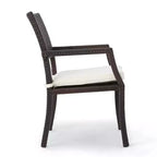 Christopher Knight Home Aisha Ensemble de salle à manger d'extérieur 6 pièces en osier et aluminium avec banc, marron/multicolore