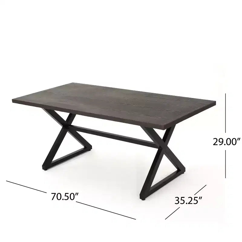 Christopher Knight Home Aisha Ensemble de salle à manger d'extérieur 6 pièces en osier et aluminium avec banc, marron/multicolore